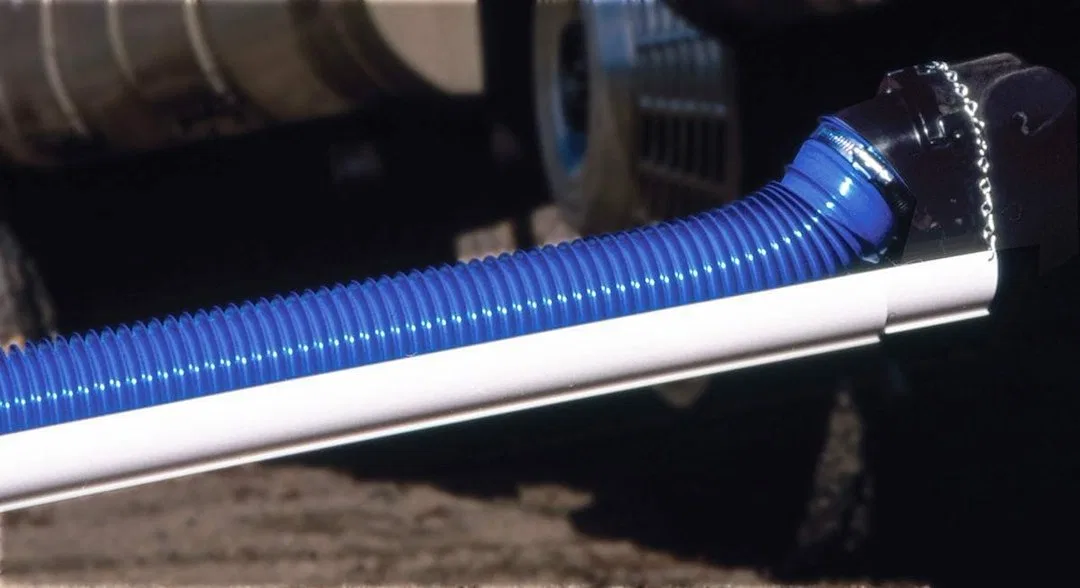 A04-0009 – VALTERRA LLC Sewer Hose Support, 9 Foot Length With Chain White Plastic Three 3 Foot Sections And Chain